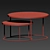 Sleek Nesting Coffee Table 3D model small image 2