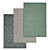 Luxury Textured Carpet Set 3D model small image 1