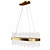 Elegant Glass LED Chandelier 3D model small image 1