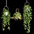 Lush Hanging Scindapsus Duo 3D model small image 6