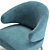 Minotti Aston Armchair: 3ds Max Marvelous Software, Blue and Orange Color Options 3D model small image 4