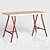 Versatile Linnmon/Lerberg Table: Stylish & Functional 3D model small image 2