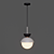 Scandinavian Pendant Lamp by Lampatron: Pompon Style 3D model small image 5