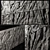 Splintered Stone Slab Wall 3D model small image 1