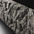 Splintered Stone Slab Wall 3D model small image 4