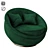 Elegant Armchair: Polys 30,432 3D model small image 1