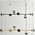 Sleek Orb Pendant Chandelier 3D model small image 2