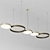 LED Ring Pendant Chandelier 3D model small image 2