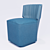 Modern Lipstick Swivel Chair 3D model small image 2