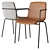 Modern Clip Dining Chair 3D model small image 2