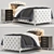 Modern RH Bed: Sleek and Stylish 3D model small image 1