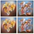 Modern Art Set: 2 Paintings, 4 Frame Options 3D model small image 2