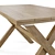 Eucalyptus Wood Chiara Table: Indoor/Outdoor 140 cm 3D model small image 4