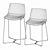 Sleek Upholstered Stools for Bars & Counters 3D model small image 4