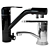 4-Piece Mixer Set: Zorg Steel Hammer, Bennberg, Nicolazzi, Kitchen Sink Shower 3D model small image 2