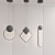 Sleek Aluminum LED Pendant 3D model small image 4