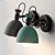 Elegant Tiffani Wall Lamp 3D model small image 2