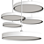 Sleek Round Pendant Lamp 3D model small image 3