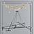 Elegant Petite & Pentagone Chandeliers 3D model small image 3