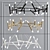 Elegant Petite & Pentagone Chandeliers 3D model small image 4