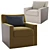 Modern Arudin Lounge Chair 3D model small image 1