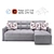 Title: Moon 015 Sofa: Elegant Comfort 3D model small image 2