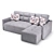 Title: Moon 015 Sofa: Elegant Comfort 3D model small image 3