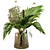 Tropical Banana Palm Bouquet Set 3D model small image 2