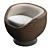 EASY Swivel Chair: Stylish & Airy Design 3D model small image 4