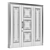 Sleek Door Design (v8) 3D model small image 5