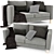 Stylish Karlstad Ikea Sofa 3D model small image 2