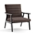 Elegant Contemporary Accent Chair 3D model small image 1