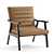 Elegant Contemporary Accent Chair 3D model small image 2