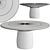 Modern Roundel Table: Italian Design 3D model small image 2