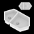 Creek White Kitchen Sink: Spacious and Stylish 3D model small image 1