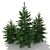 Realistic Fir-tree Set 3D model small image 3