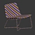 Sleek Slope Lounge Chair 3D model small image 5