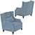 Soho Armchair: Stylish Comfort 3D model small image 3