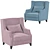 Soho Armchair: Stylish Comfort 3D model small image 5