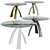 Italian Elegance: Eliseo Table by Tonin Casa 3D model small image 1