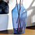 Elegant Gray Glass & Blue Vase Set 3D model small image 6