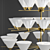 Cleo Triple Teo Chandelier 3D model small image 2