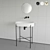 Scandinavian Minimalist Bathroom Set 3D model small image 1