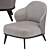 Elegant Leslie Armchair by Minotti 3D model small image 2