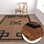 Luxury Carpet Set: High-Quality Textures 3D model small image 5