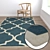 Luxury Rug Set: High-Quality, Versatile Carpets 3D model small image 5