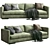 Flexform Magnum Sofa 3D model small image 3