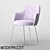 OM Semi-chair Mone Metall NF: Stylish Metal-legged Semi-chair 3D model small image 1