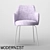 OM Semi-chair Mone Metall NF: Stylish Metal-legged Semi-chair 3D model small image 2