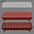 Chic Velvet Upholstered Bench 3D model small image 4